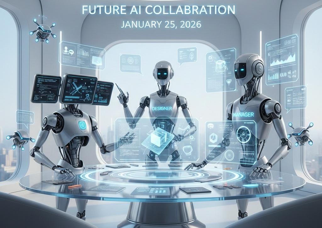 Future of AI collaboration where specialized agents work together as a team.